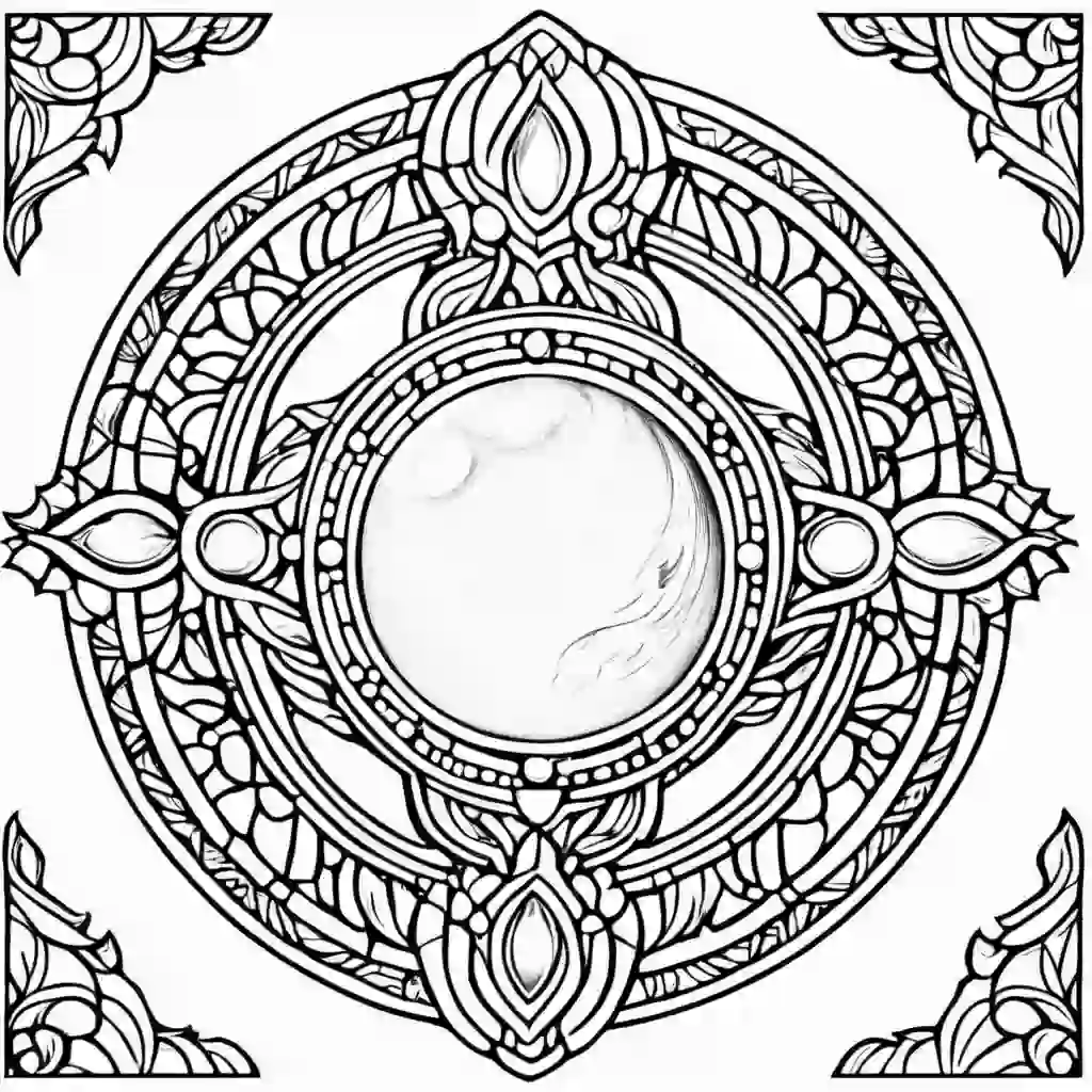Moonstone Pendant coloring pages